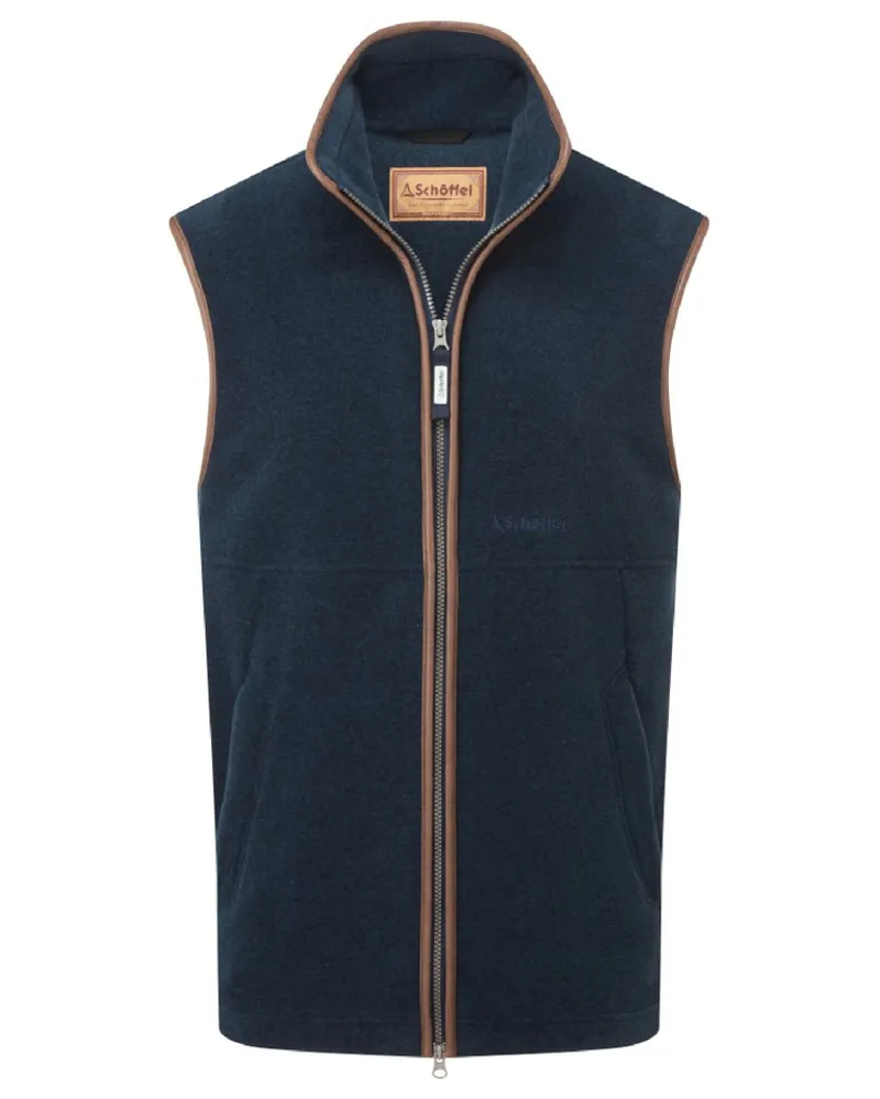 Schoffel Oakham Fleece Gilet Petrol Blue